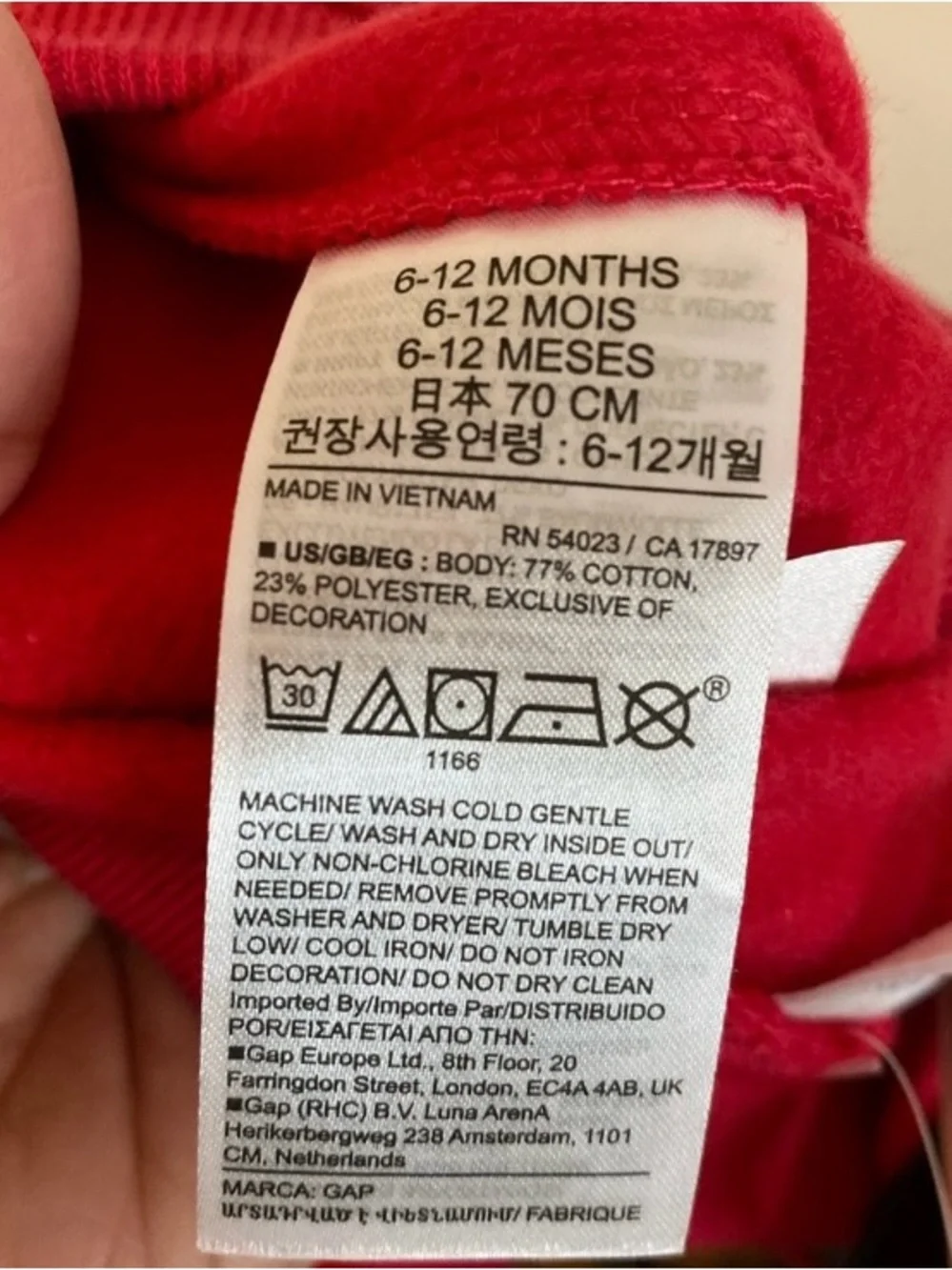GAP Bright Red Toddler Drawstring Sweatpants